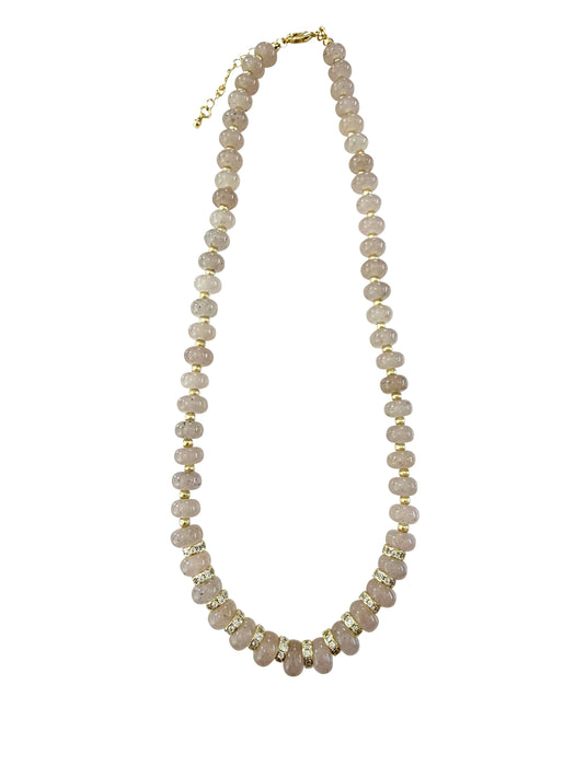 Necklace, Harlow Beaded - Taupe