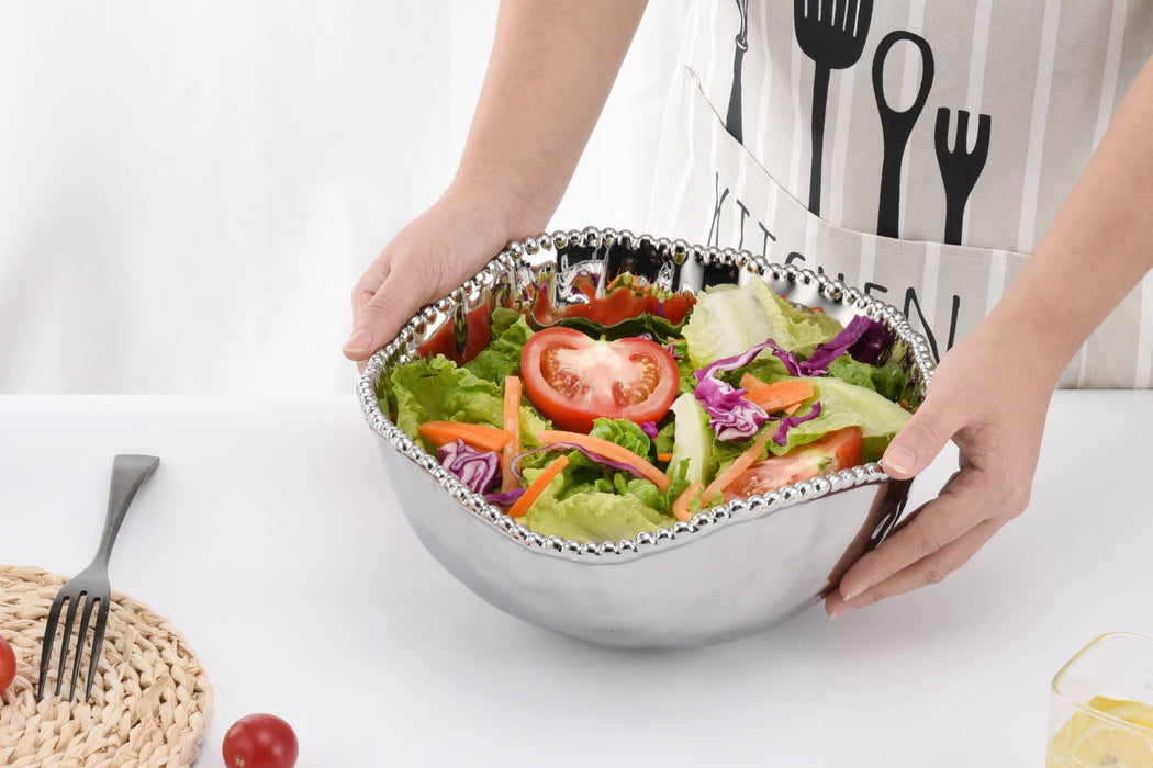 Large Salad Bowl, Silver