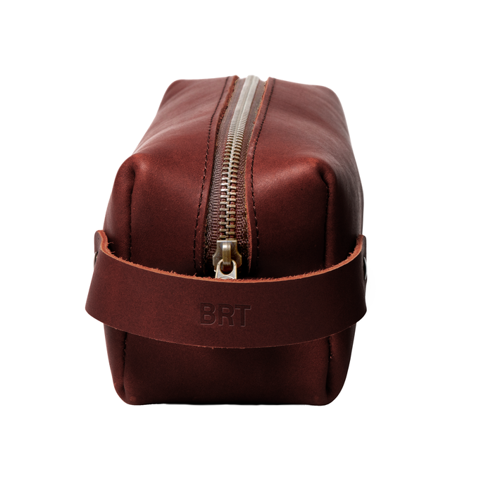 Travel Toiletry Bag w/ Zipper Pull, Red Maple