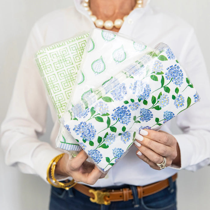 Guest Towels, Blue Hydranges