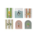 S/6 7"H -12"H MDF Painted Framed Wall