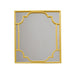 Metal Framed Wall Mirror, Yellow