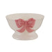 Hand-Painted Ceramic Footed Bowl W Bow