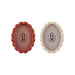 Oval MDF Scalloped Photo Frame, 2 Colors