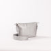 Emily Crossbody Silver Faux Leather