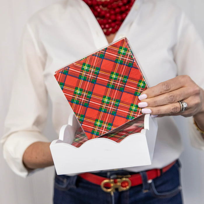 Cocktail Napkins, Tartan Plaid