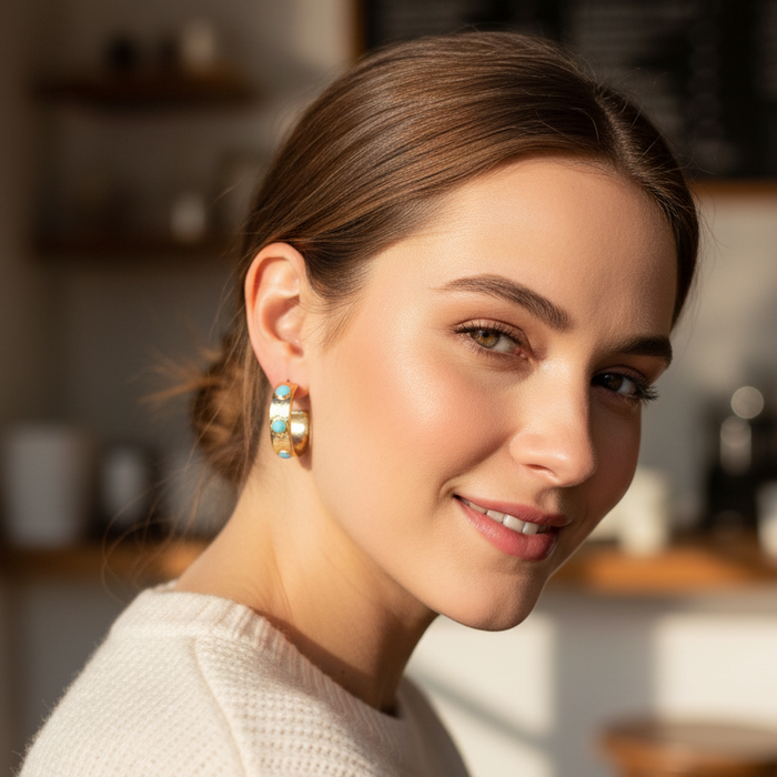 Earrings, Prada Light Blue