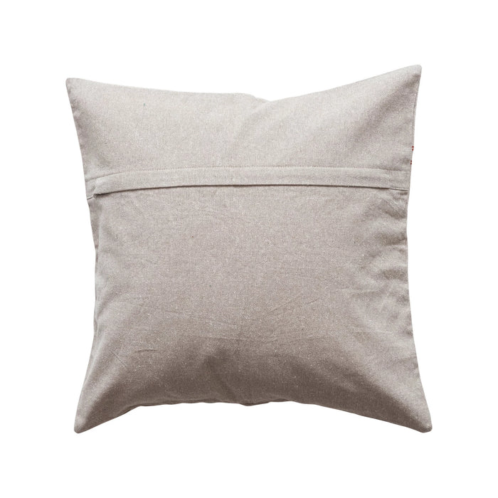 Cotton & Linen Printed Pillow w/ Reindeer in the Sky