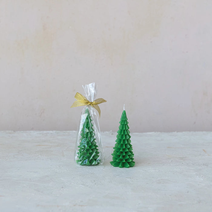 Tree Shaped Candle, Green (Est. Burn Time 3 Hours)