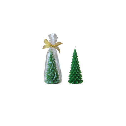 Unscented Tree Shaped Candle, Green (Est. Burn Time 3 Hours)