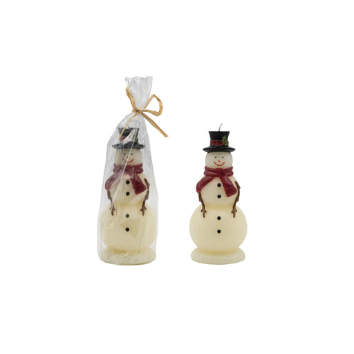 Unscented Snowman Shaped Candle (Est. Burn Time 28 Hours)