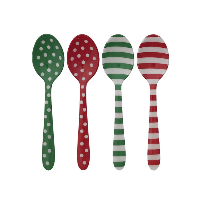 Enameled Stainless Steel Spoon, 4 Styles