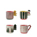 16 oz. Hand-Painted Stoneware Mug, 4 Styles