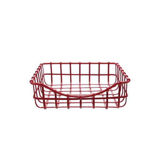 Metal Napkin Holder, Red (Holds 4" Square Napkin)