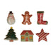 Hand-Painted Stoneware Holiday Shaped Dish, 6 Styles