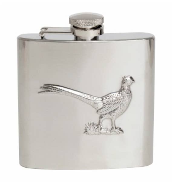 Hip Flask Pheasant Design - 6oz