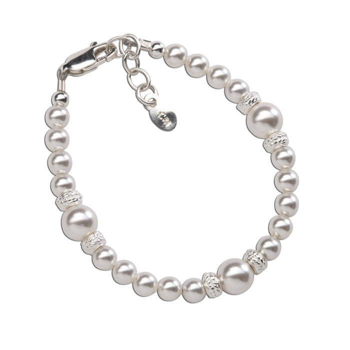 Sophia - Sterling Silver Pearl Baby & Children's Bracelet