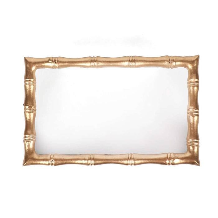 White and Gold Chang Mai Tray, White 5 x 9