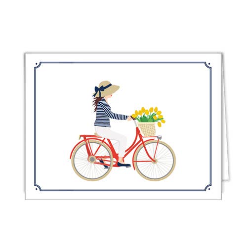 Bicycle Girl Folded Notecards