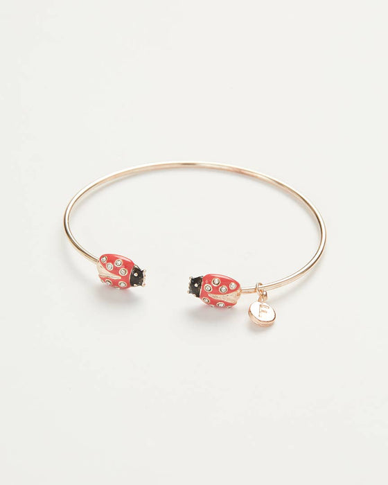 Bracelet, Enamel Ladybird Bangle
