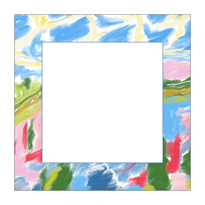 Square Notepad, Abstract Landscape