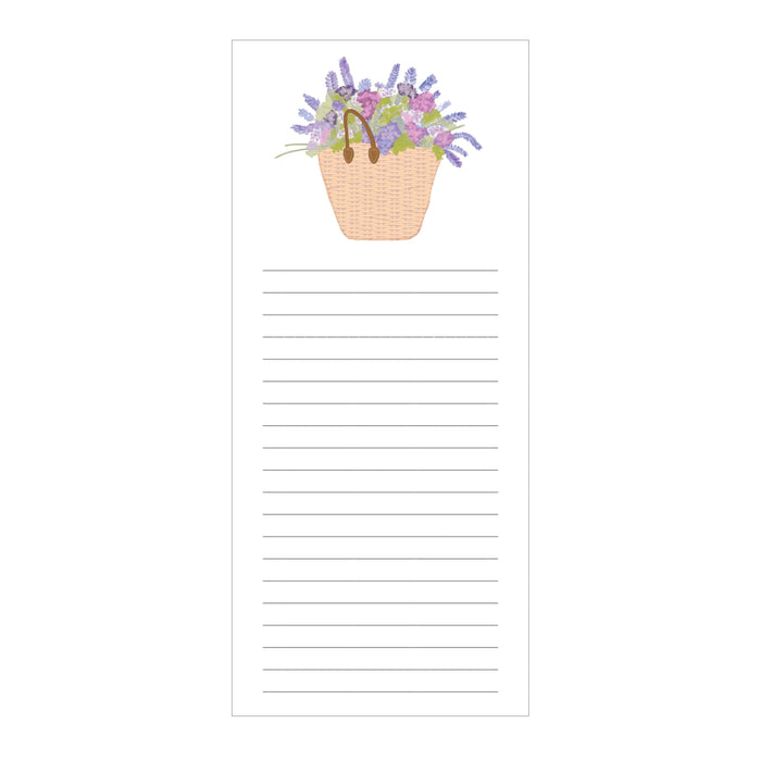 List Pad, Basket of Lavender