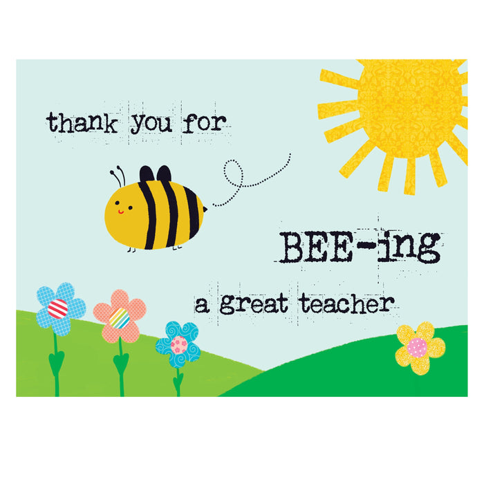 Greeting Card, BEE-ing a Great Teacher