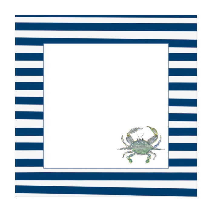 Square Notepad, Blue Crab