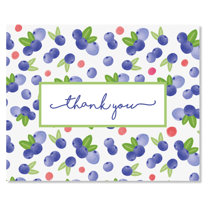 Boxed Note Card Set, Blueberry Fields