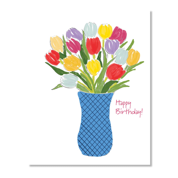 Greeting Card, Bright Tulips