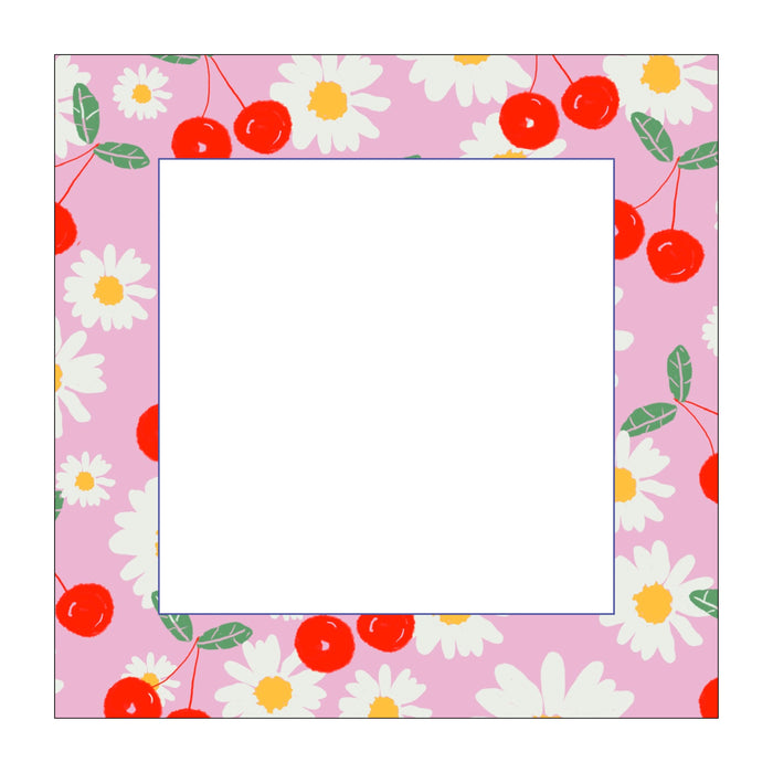 Square Notepad, Cheerful Cherries