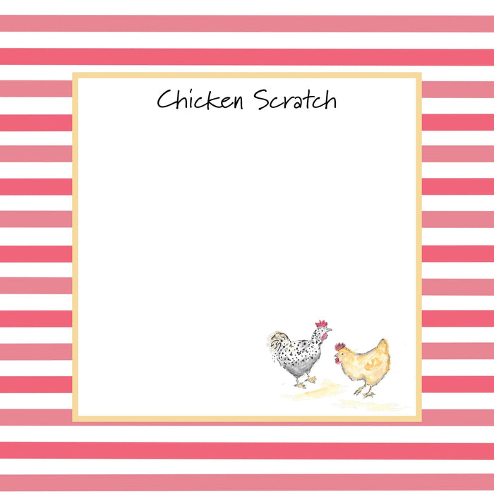 Square Notepad, Chicken Scratch
