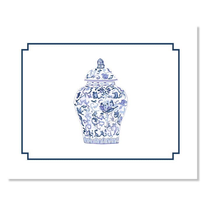 Boxed Note Card Set, Classic Ginger Jar