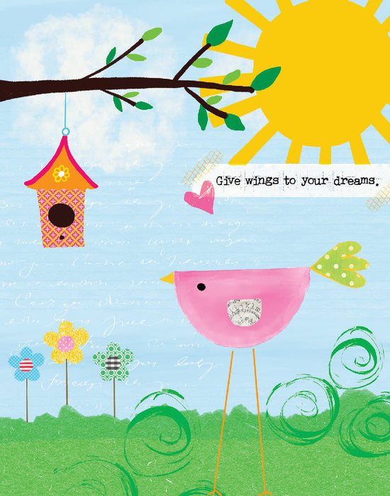 Greeting Card, Give Wings to Your Dreams