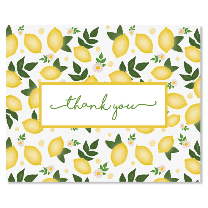 Boxed Note Card Set, Lovely Lemons