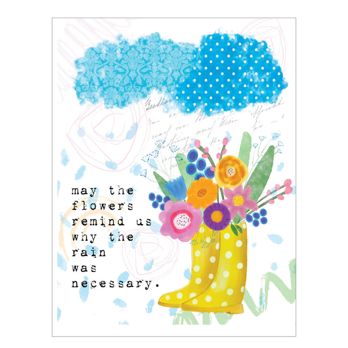 Greeting Card, May the Flowers Remind Us...