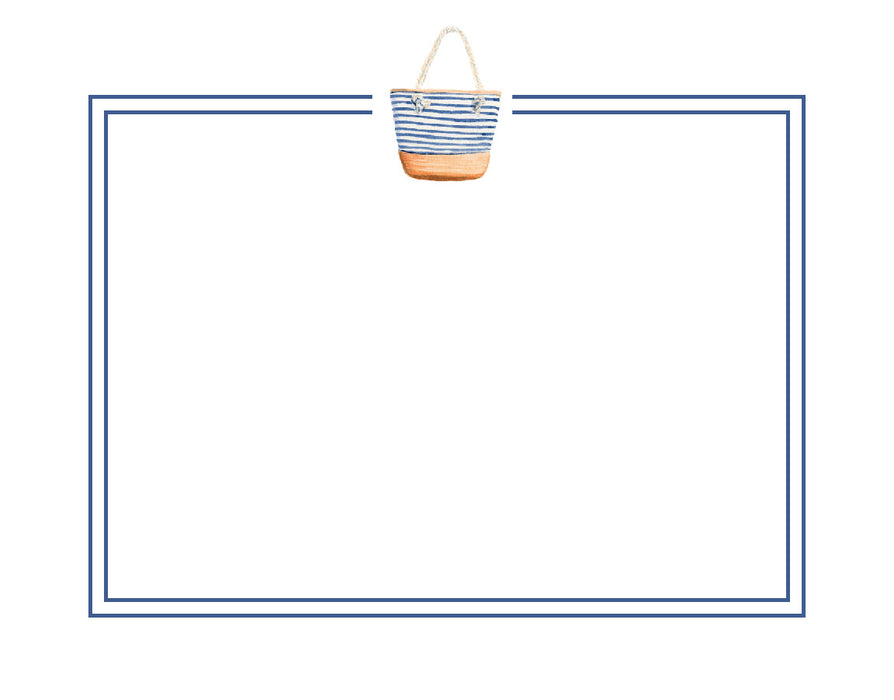 Flat Note Cards, Seaside Tote