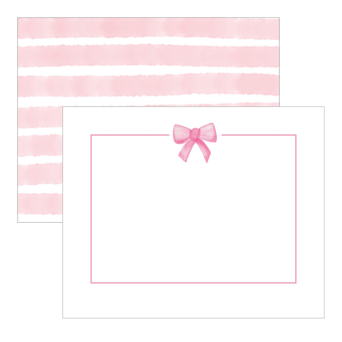Boxed Note Card Set, Pink Bow