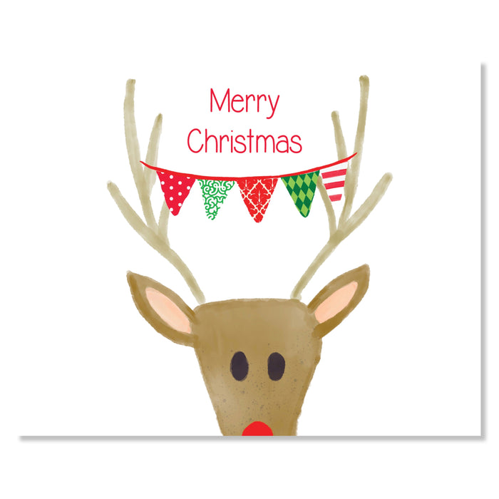 Boxed Note Card Set, Festive Reindeer