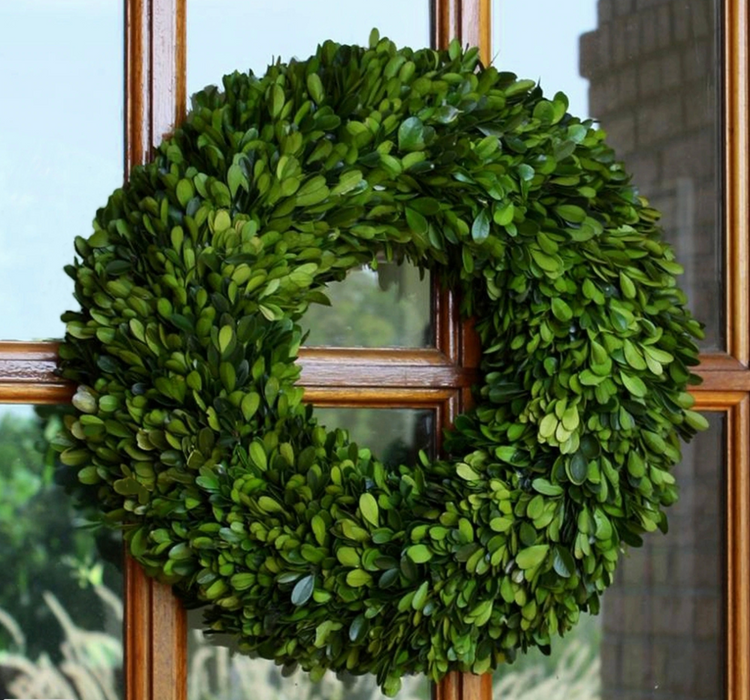 Preserved Boxwood Wreath, 16"