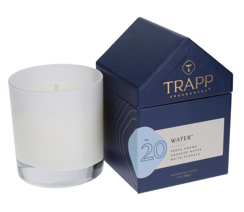 Trapp Candle in House Box, Water