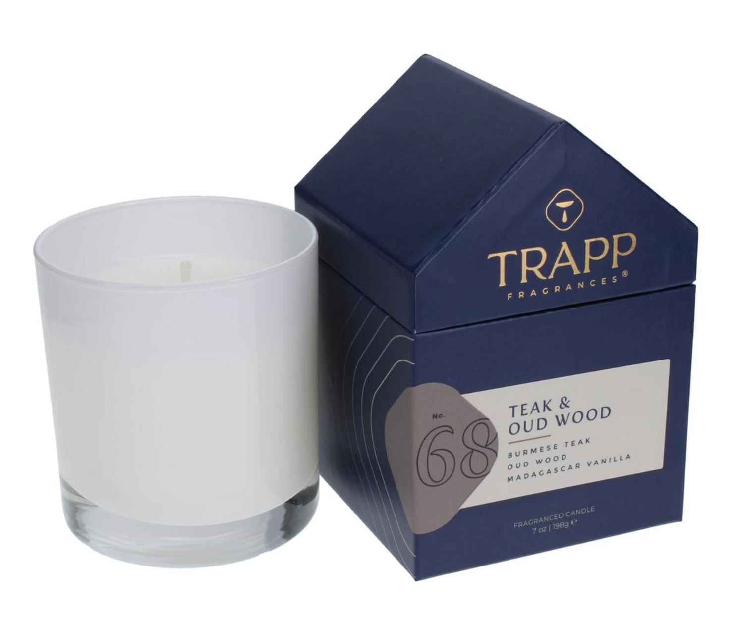 Trapp Candle in House Box, Teak and Oud — The Polka Dot Press