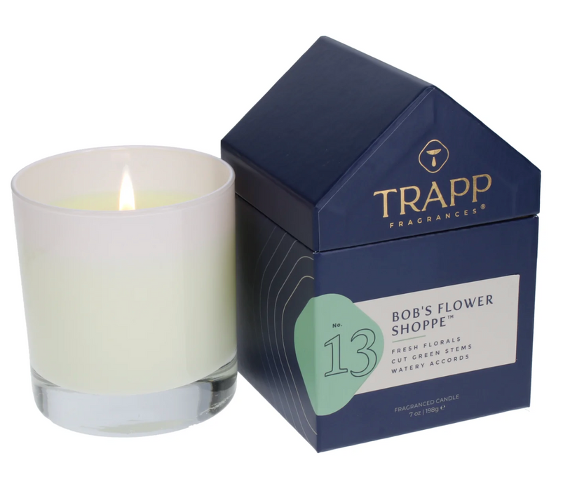 Trapp Candle in House Box, Bob's Flower Shop