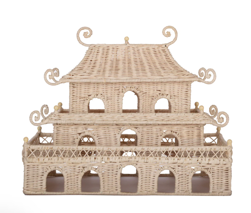 Rattan Rectangle Pagoda