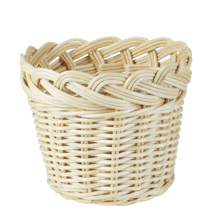 Wavy Wicker Flower Basket, Large