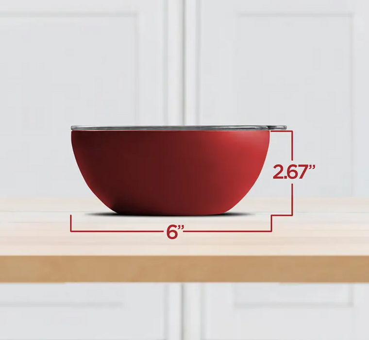 Vacuum-Insulated Small Serving Bowl, Strawberry