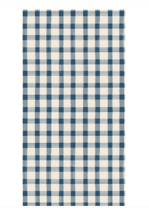 Guest Towels/Buffet Napkins, Navy Painted Check