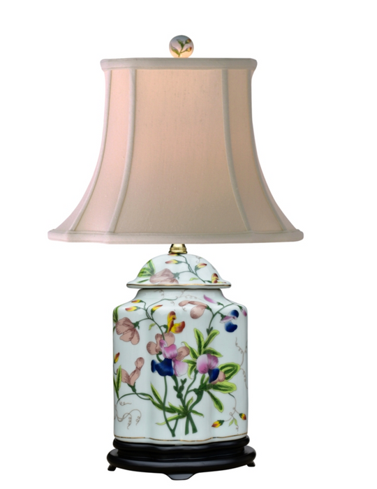Scallops TeaJar Lamp with French Oval Shade
