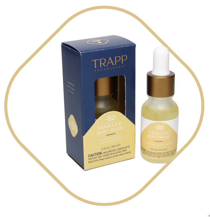 Trapp Ultrasonic Diffuser Oil, Vanilla & Soft Musk