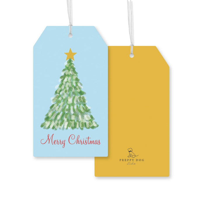 Christmas Gift Tag, Simple Tree